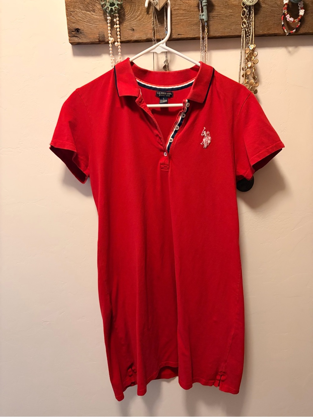 Polo by Ralph Lauren Red Short-Sleeve Mini Polo Shirt